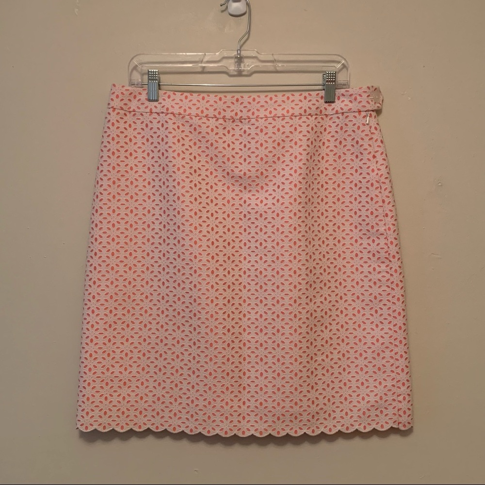 346 Brooks Brothers pink and white skirt  size 10